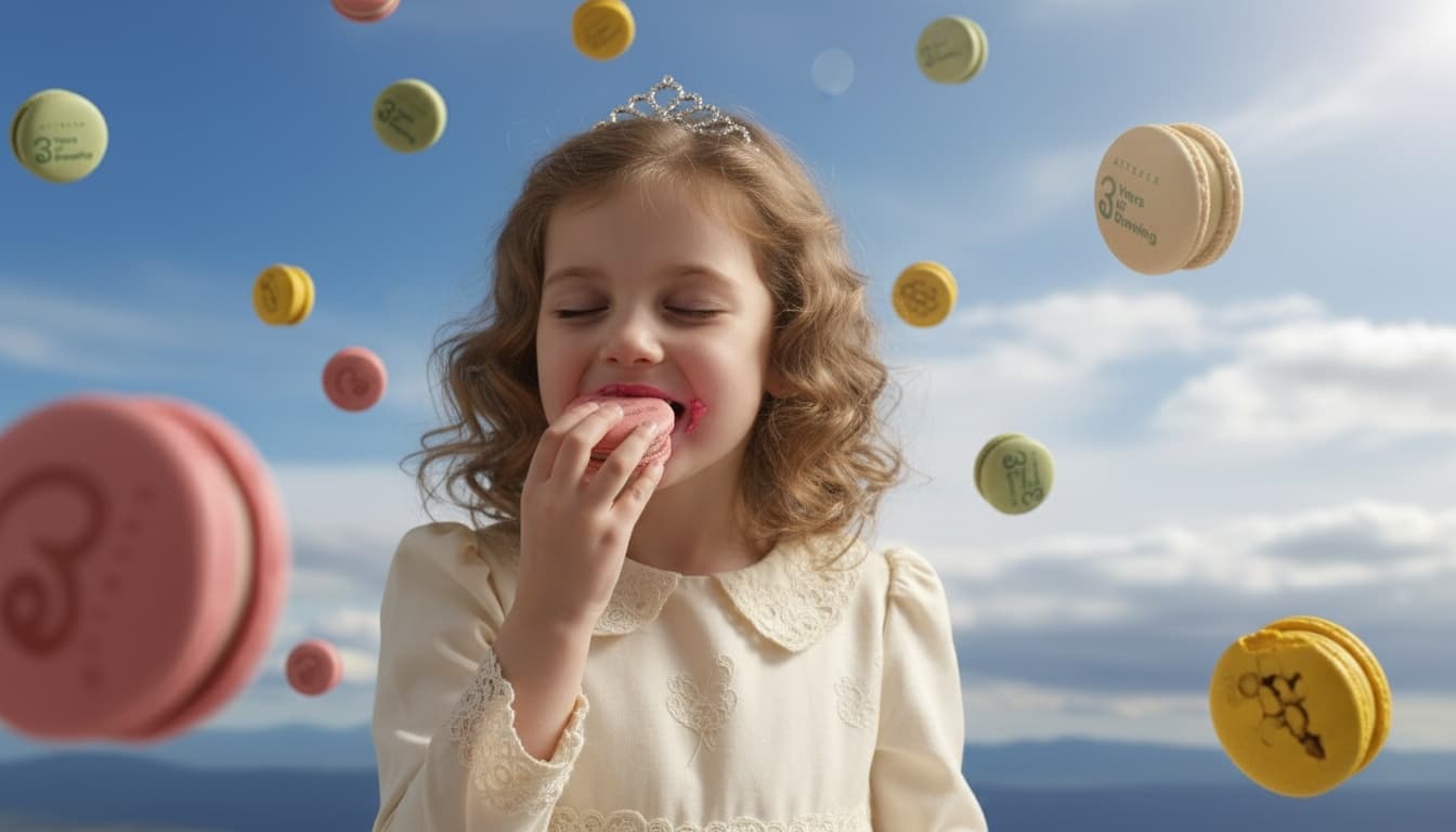 Macaroon eated by princess 