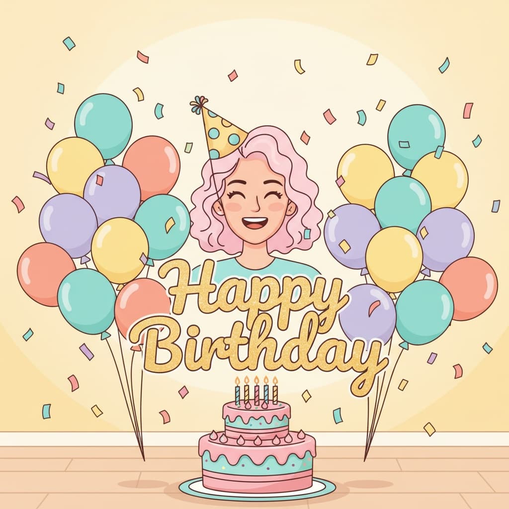 Happy birthday image for her