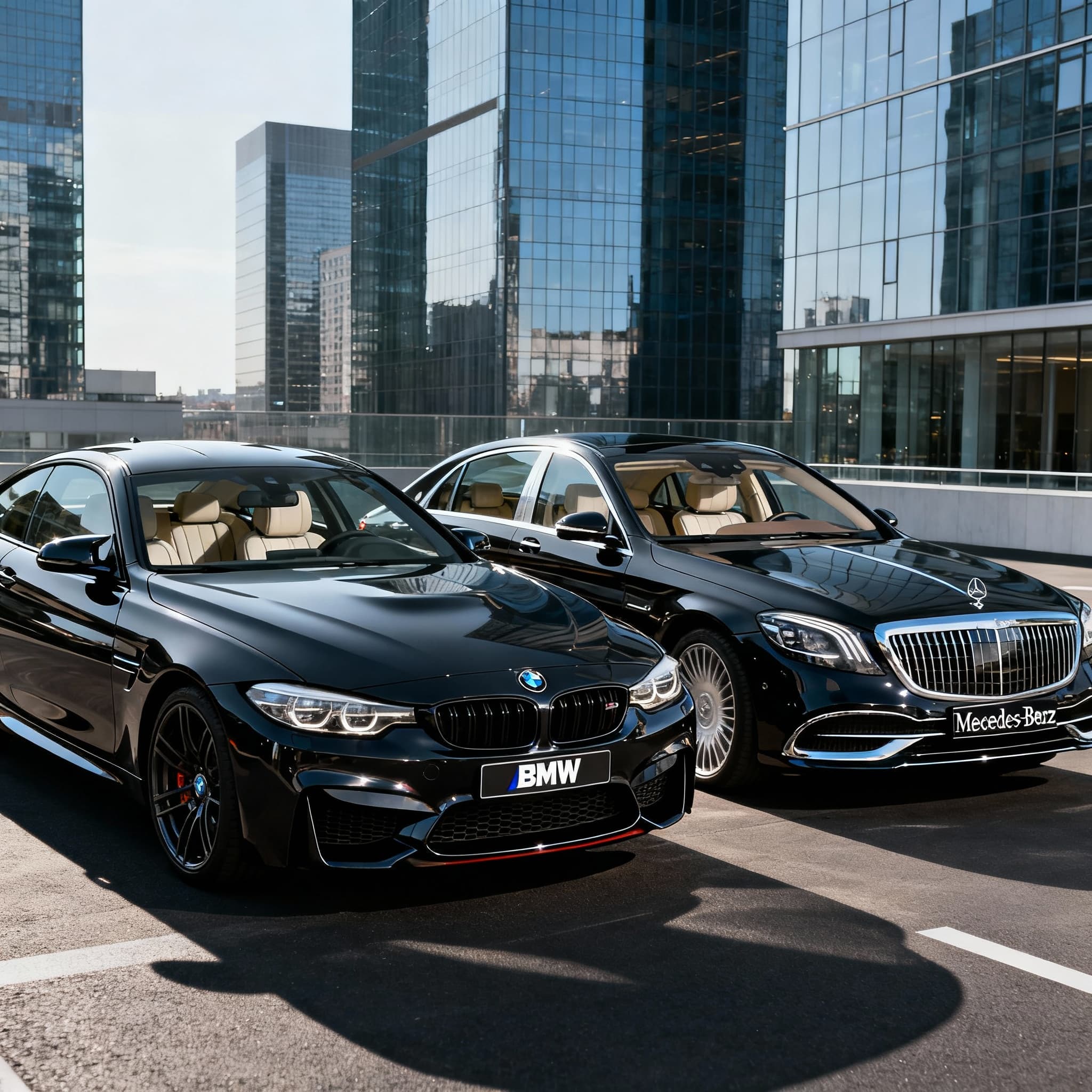 I need a bmw M4 and a Mercedes Maybach together