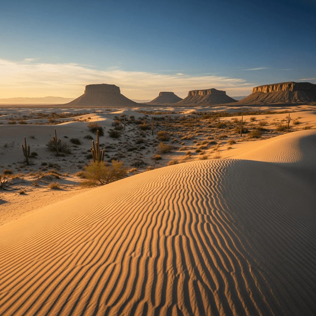 A view over the desert