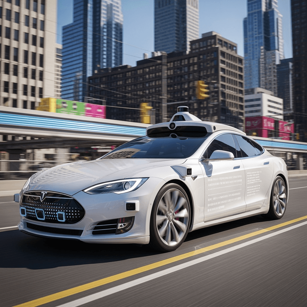 Self driving tesla