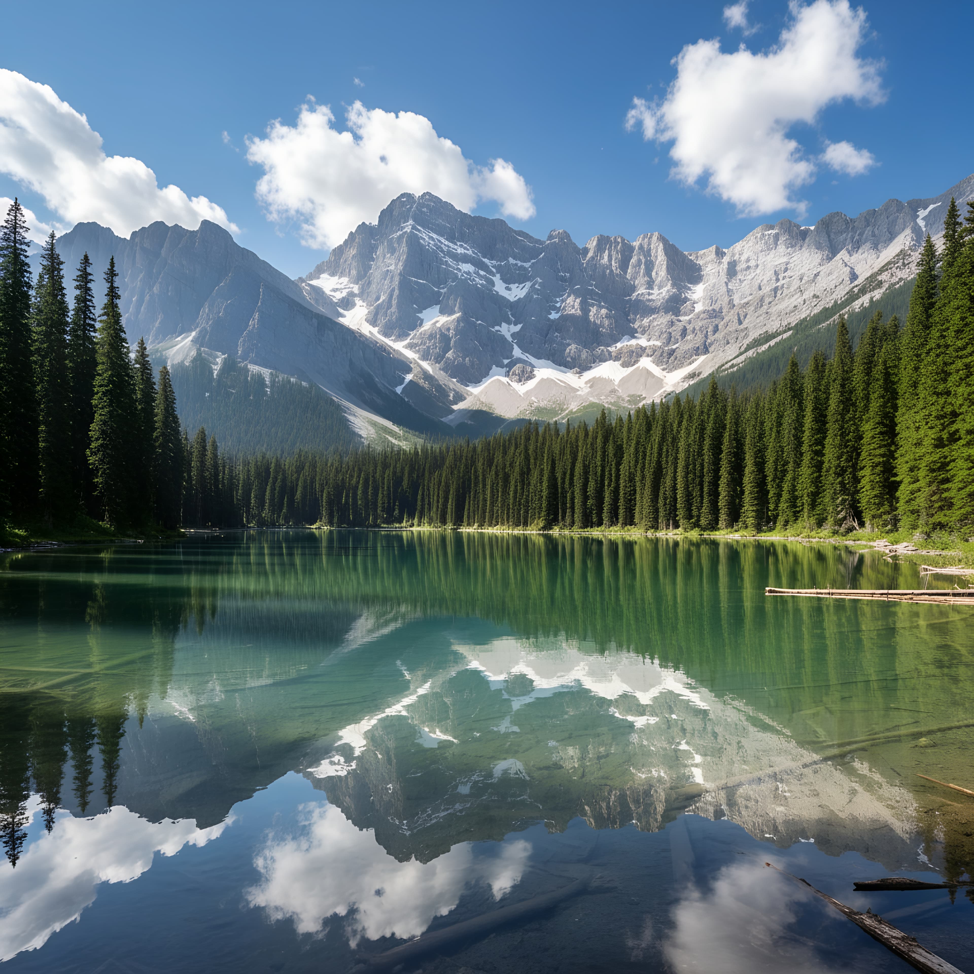 An incredible lake in the alps