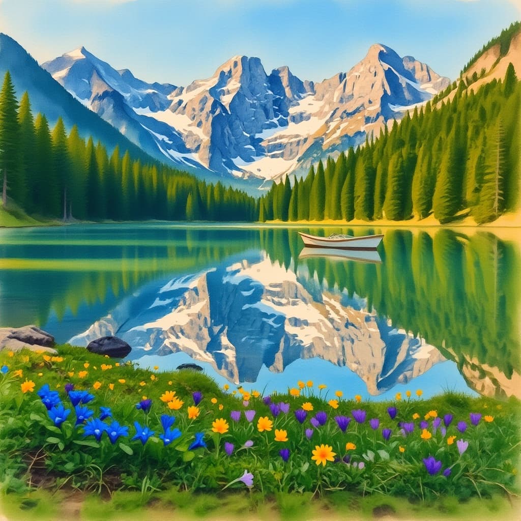 Please change the image style to watercolor. Must be in a watercolor style