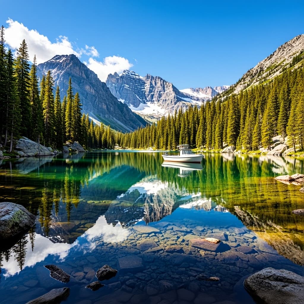 Add a boat to the lake