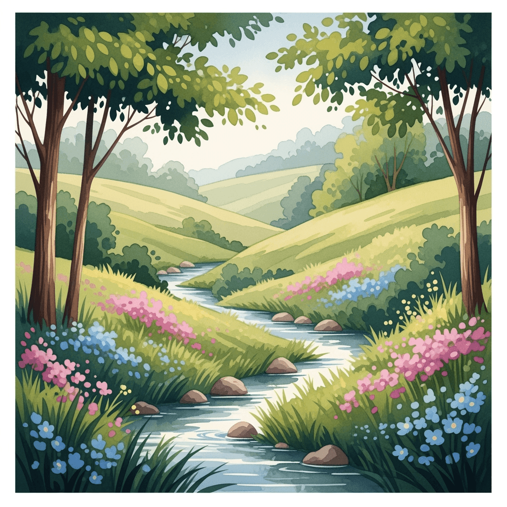 A lush landscape