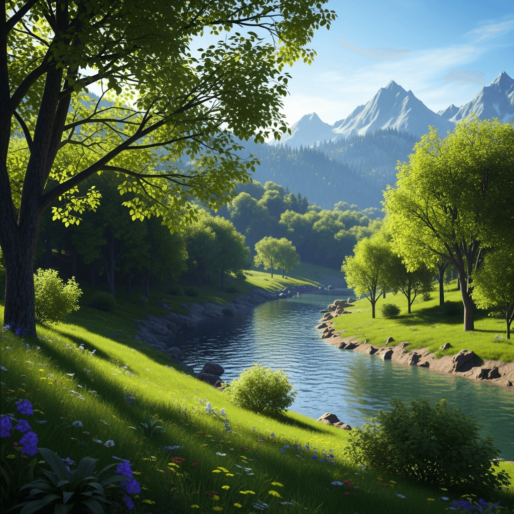A lush landscape