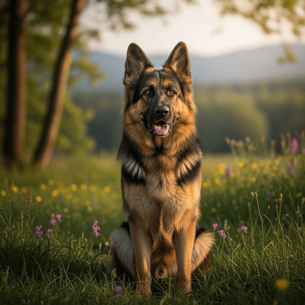A dog. Must look like a photo.