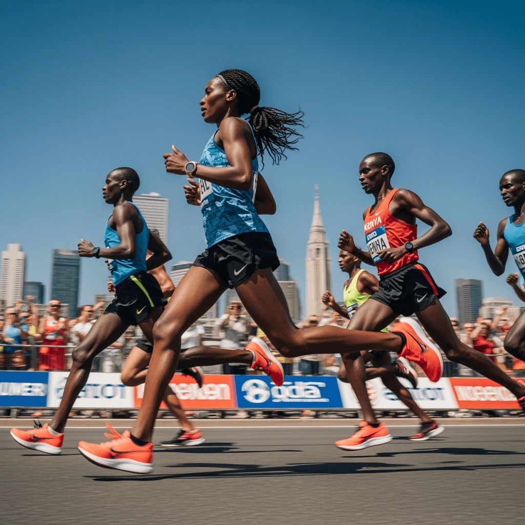 Elite marathon runners
