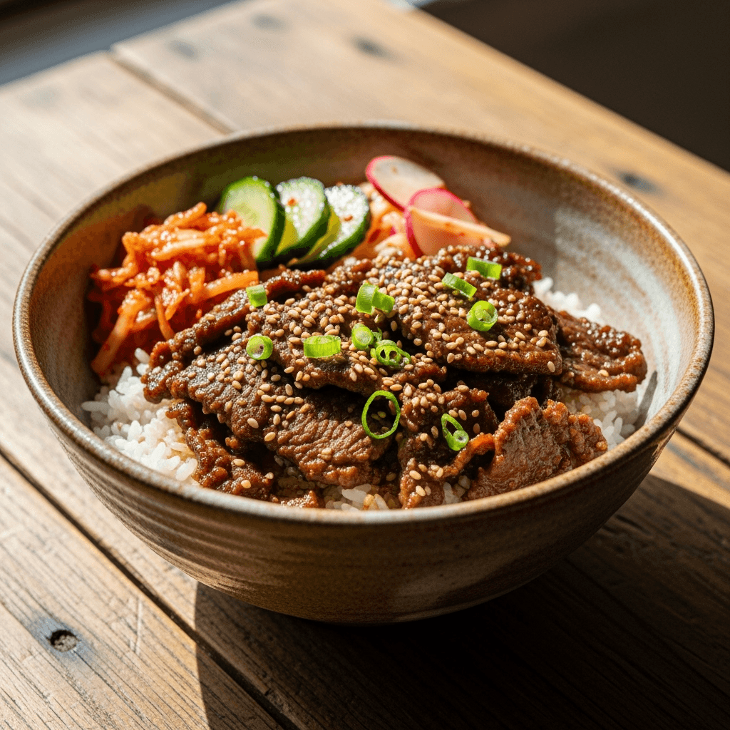 korean beef rice bowl