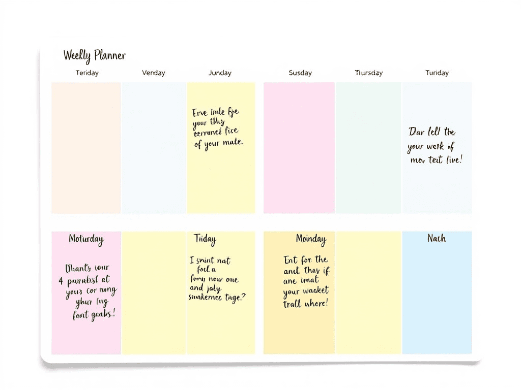 weekly planner
