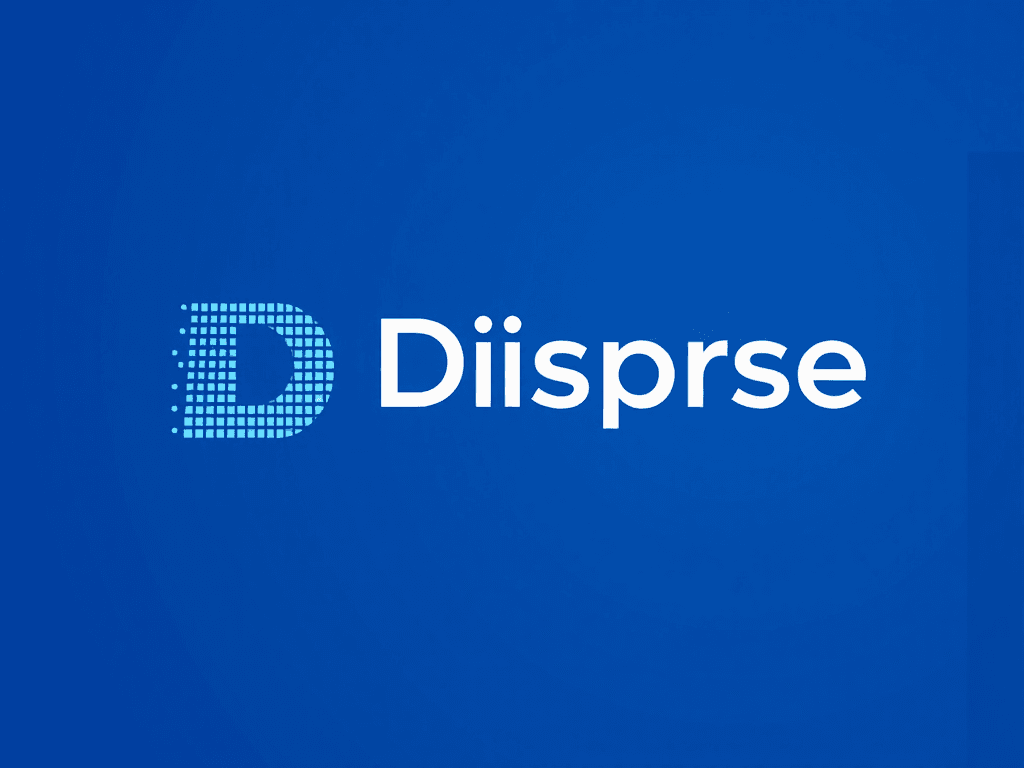 A logo for a tech company called "Disprse"