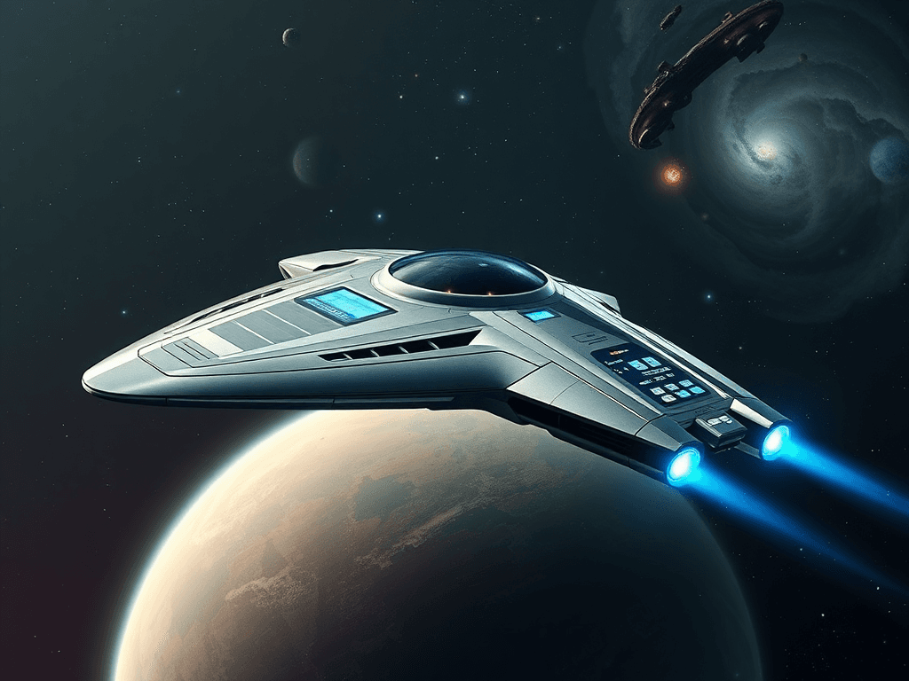 Futuristic spaceship