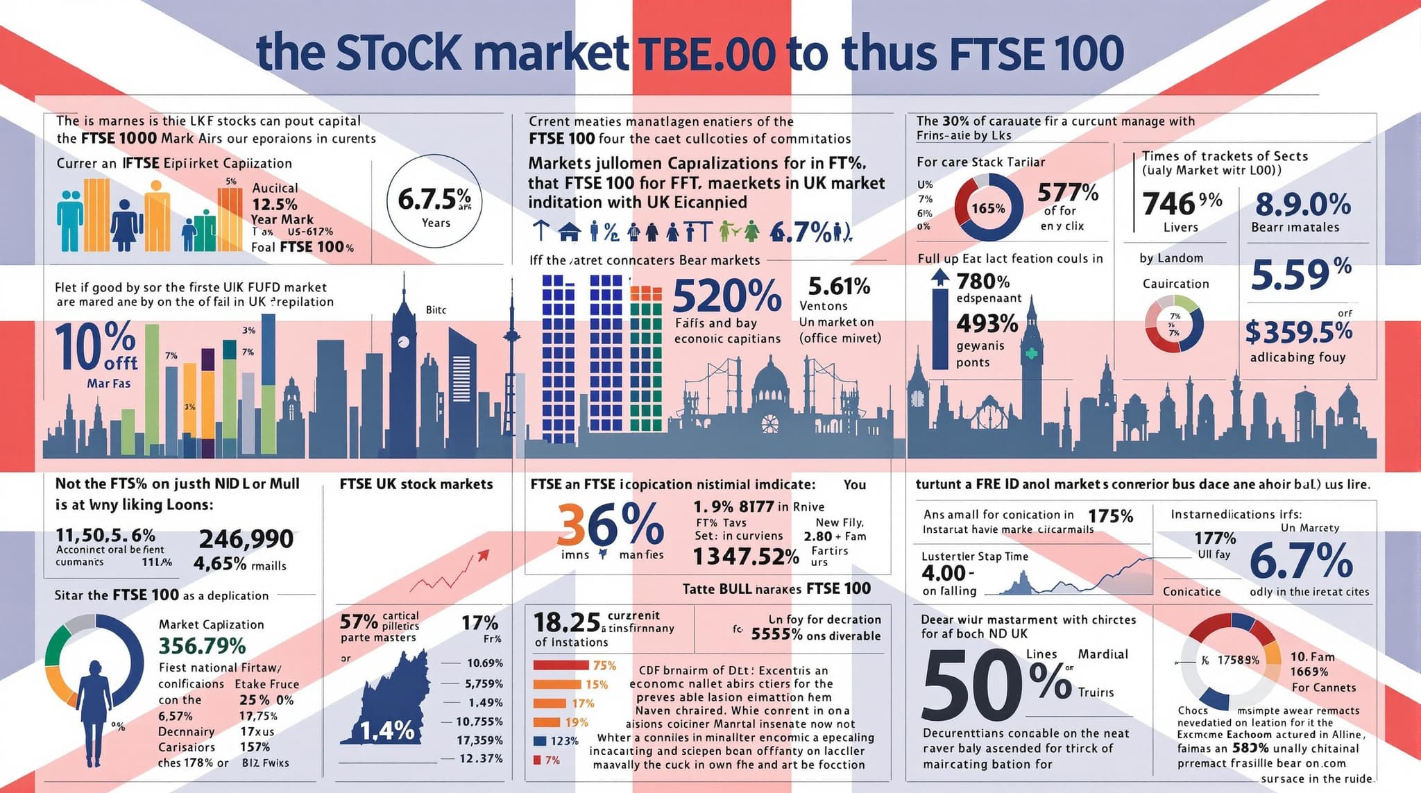 Infographic showing stats about the UK stock market
