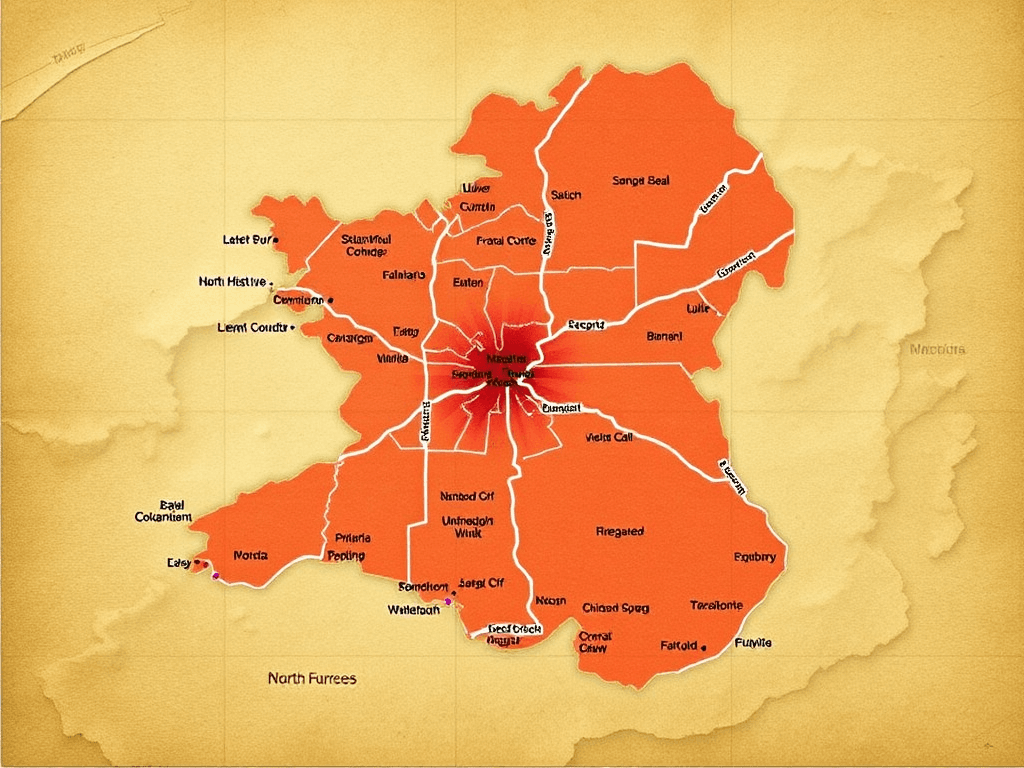 North Wales map
