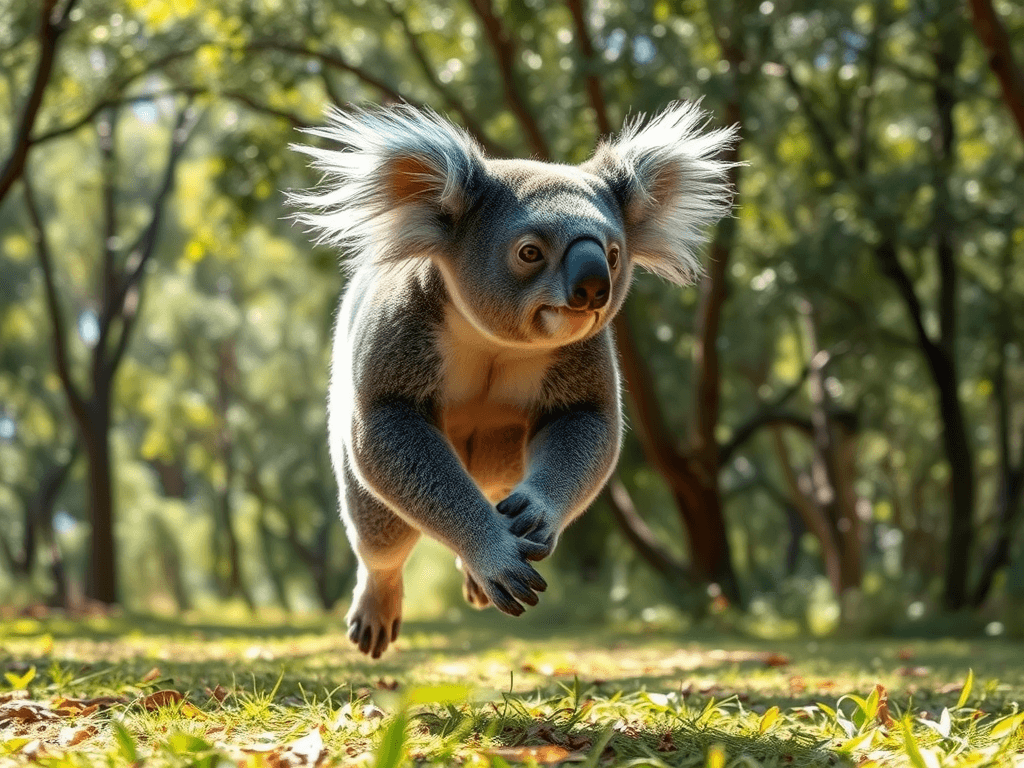 running koala