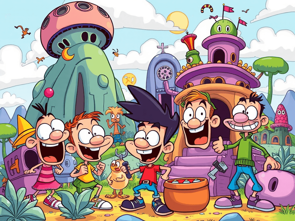 cartoon scene