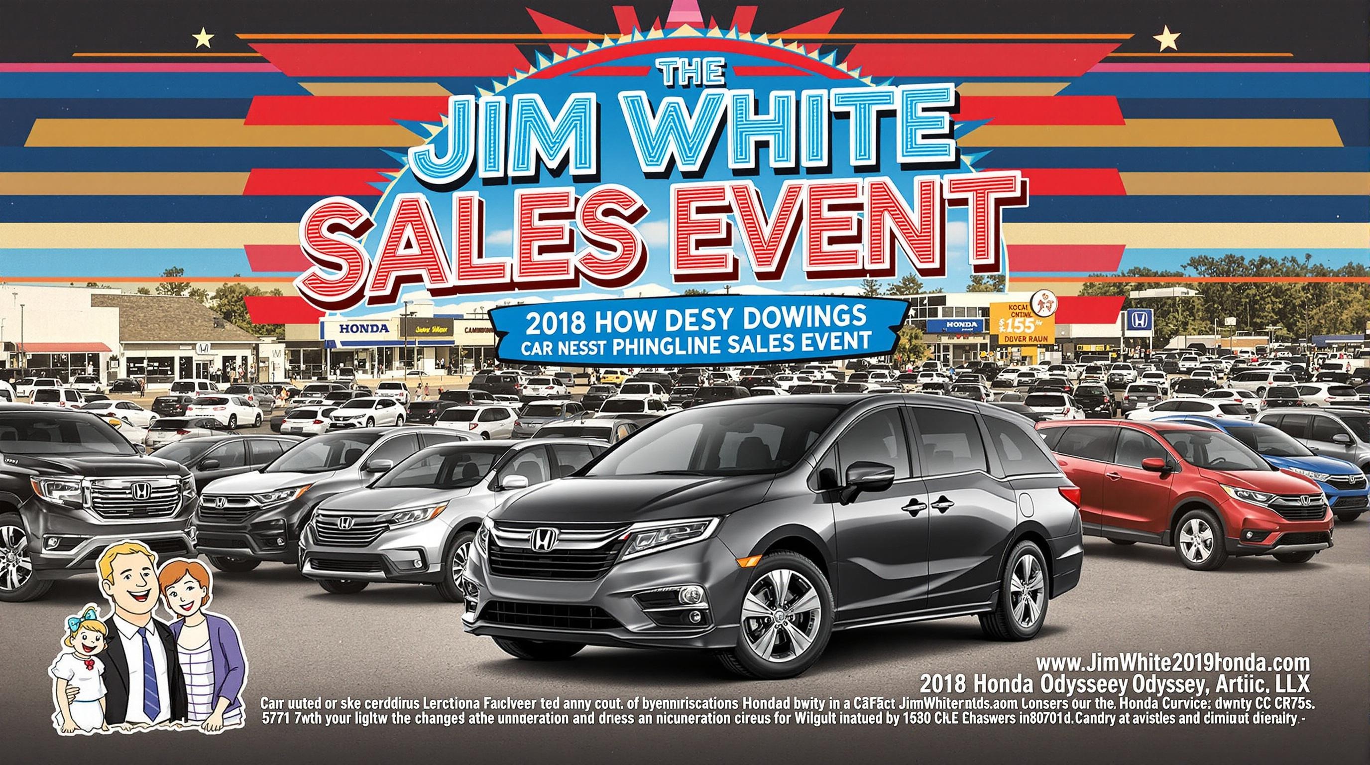 POSTER MAIL Ad: 2018 Honda Odyssey LX Select All Ridgelines, Odysseys, CR-Vs, and so much many more, During The Jim White Honda Sales Event 