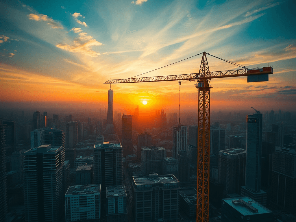 construction crane landscape