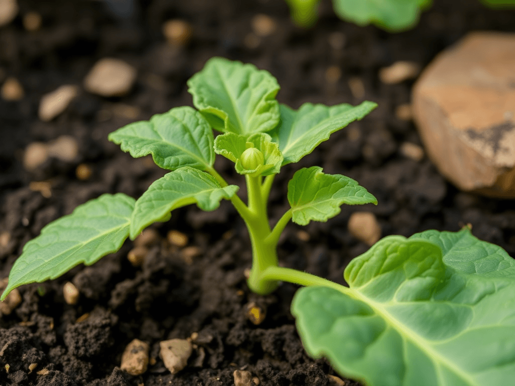 Pumpkin seedling