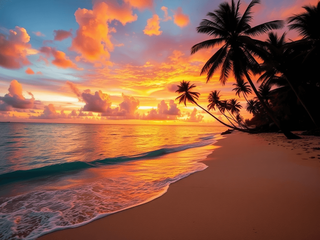 On the beach