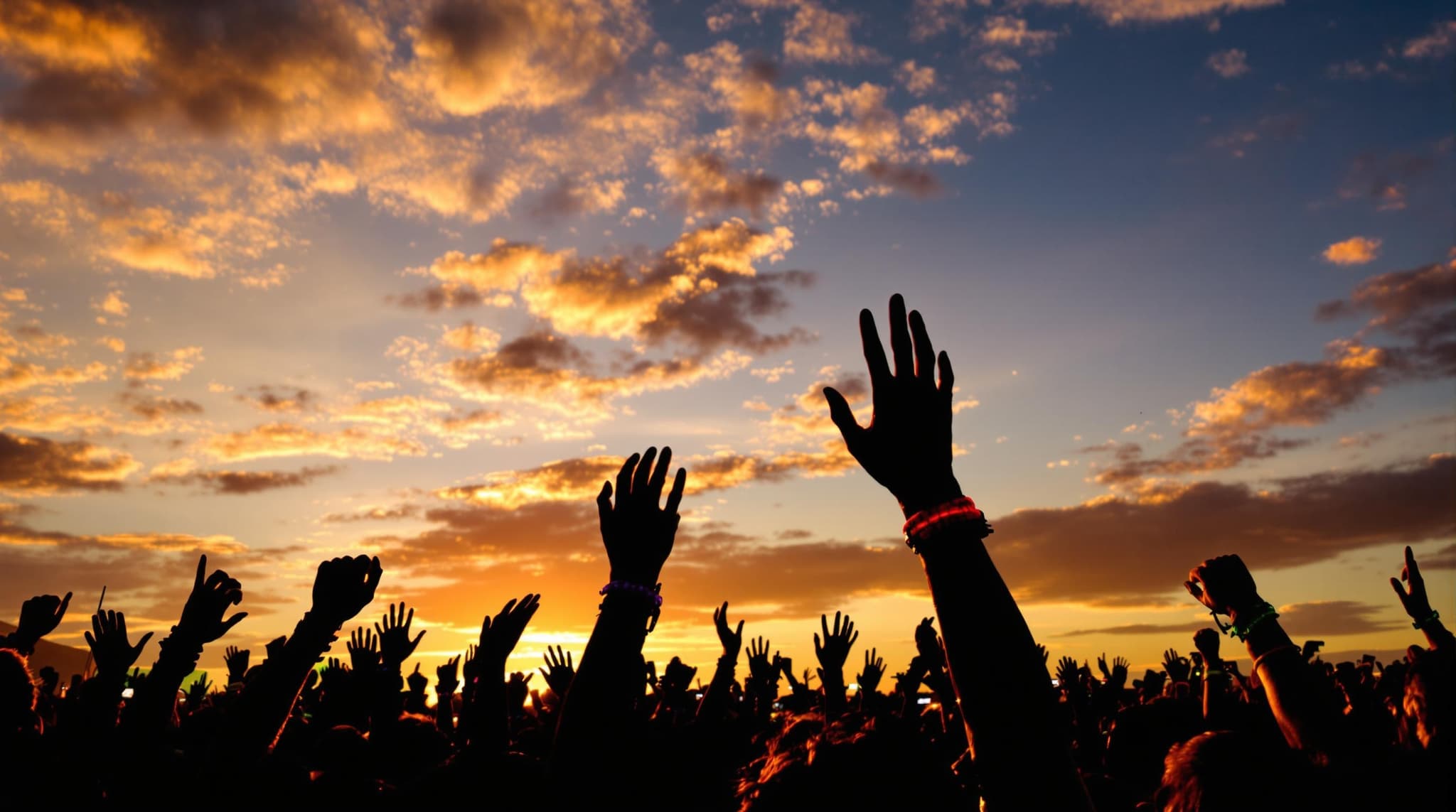 Hands in the air