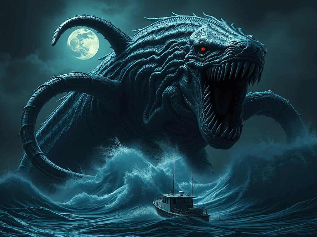 Really scary sea monster