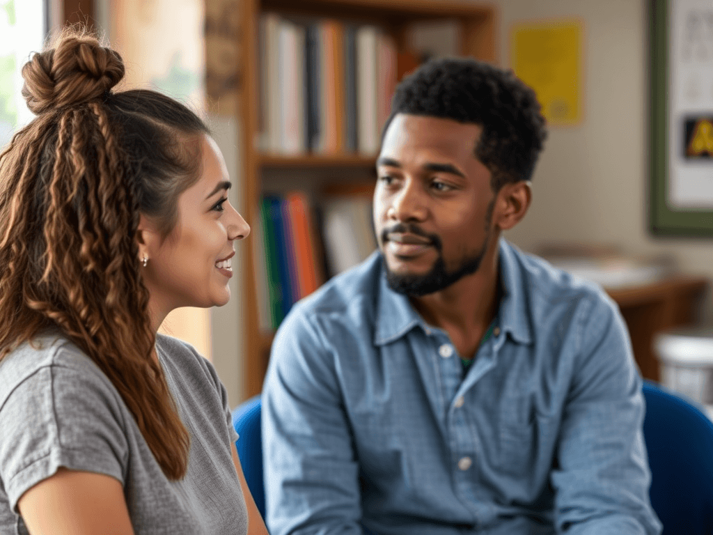 research qualitative interview with a young person 