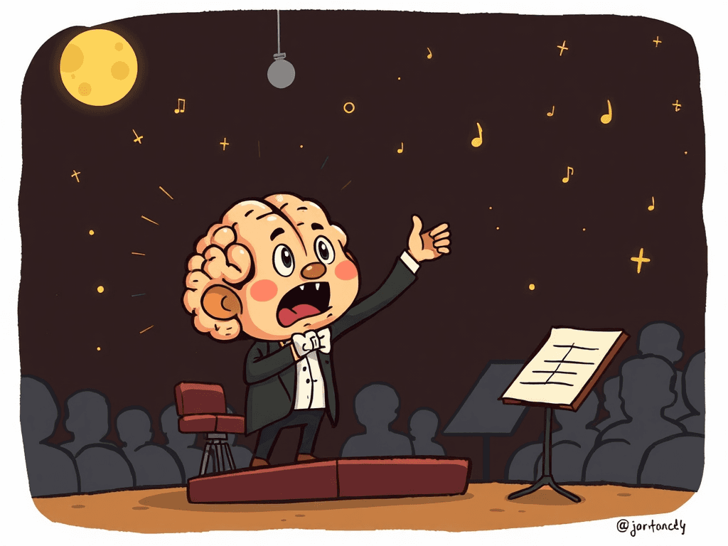 conductor of the brain cartoon