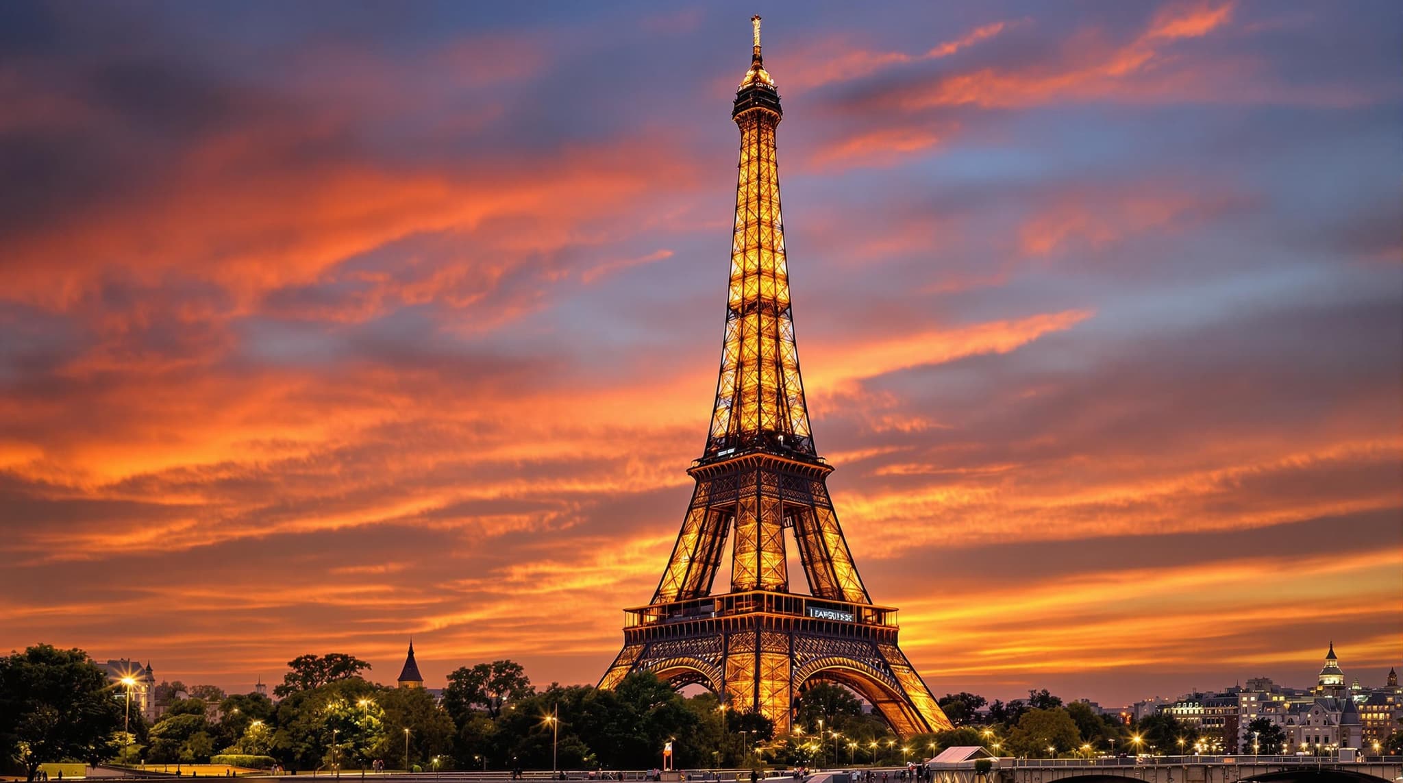 I want the effeil tower in paris