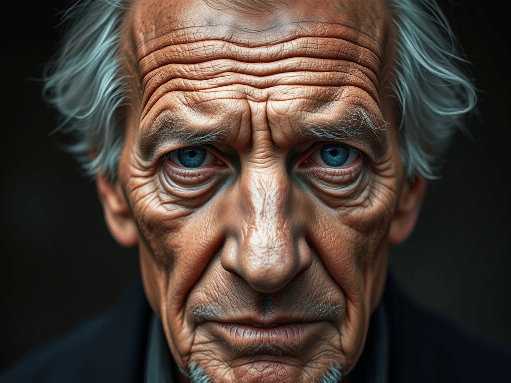 realistic old man