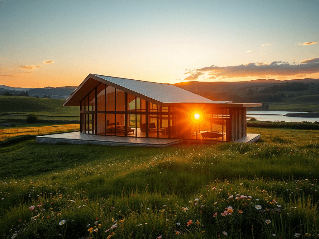 An amazing modern house in the countryside