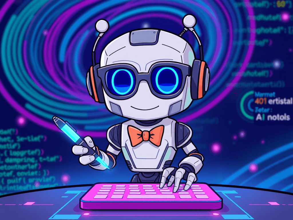 Cartoon avatar for AI writer