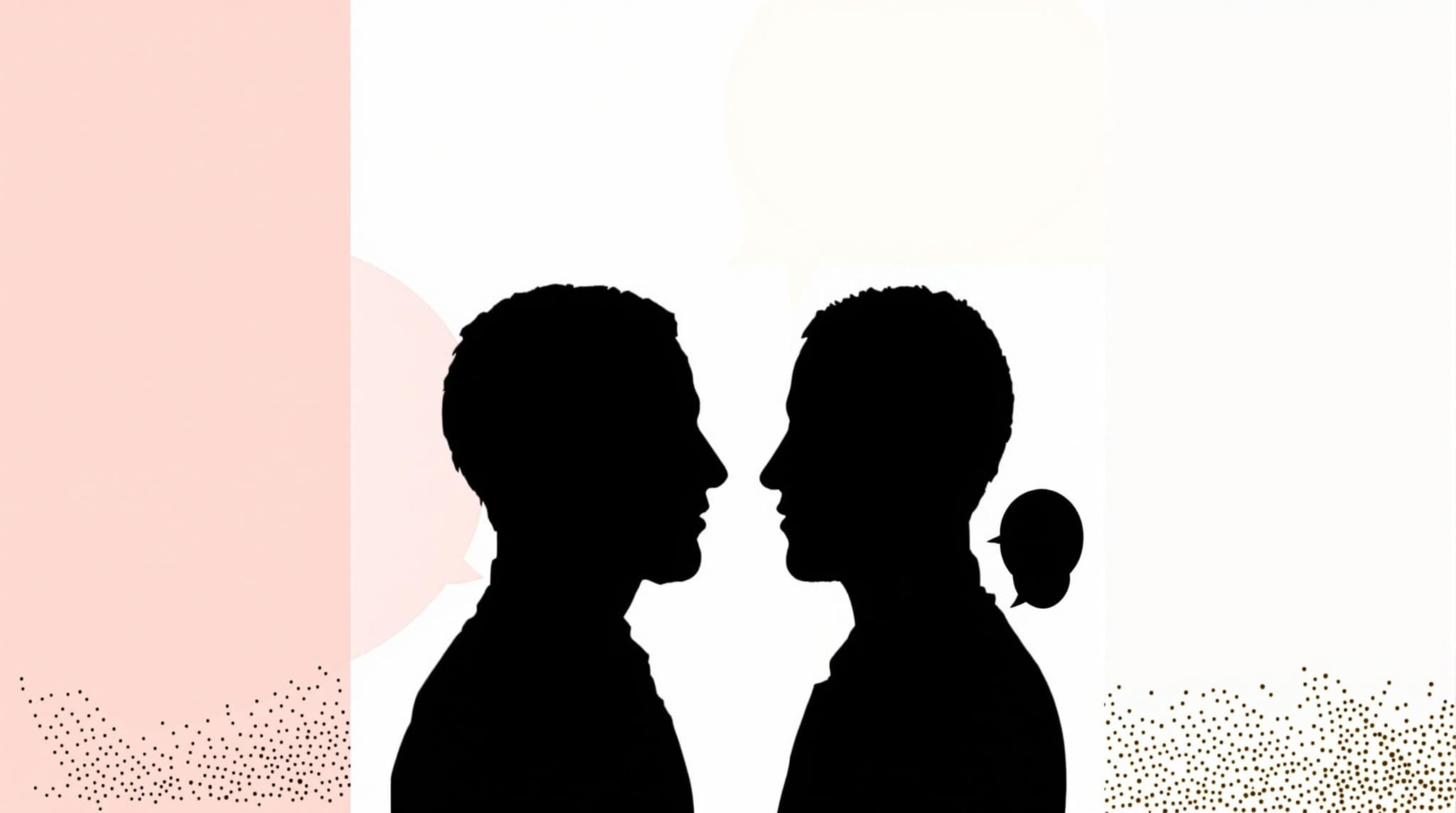 conversation pattern, one person not responding 