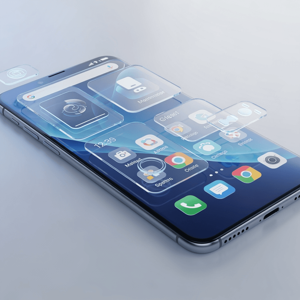 android phone glass ui