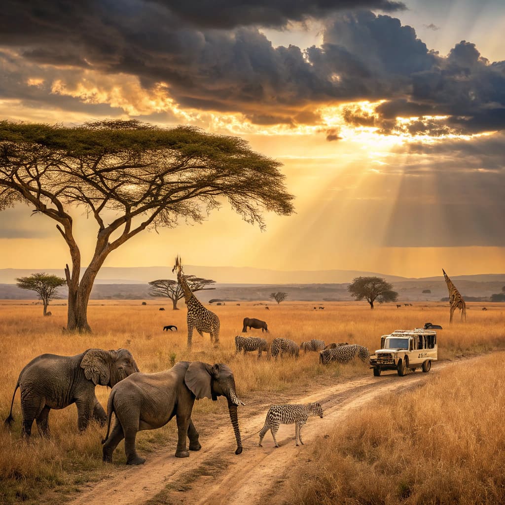 On safari