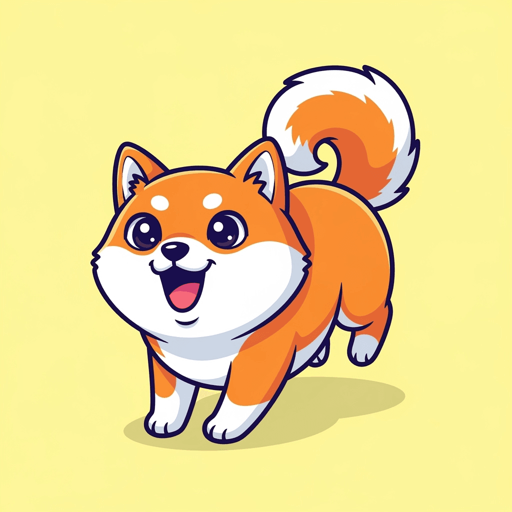 Cartoon Shiba Inu