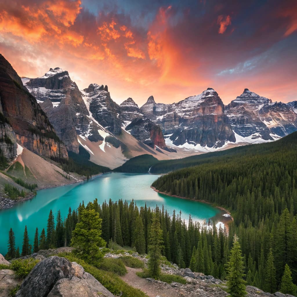 An amazing mountain scene