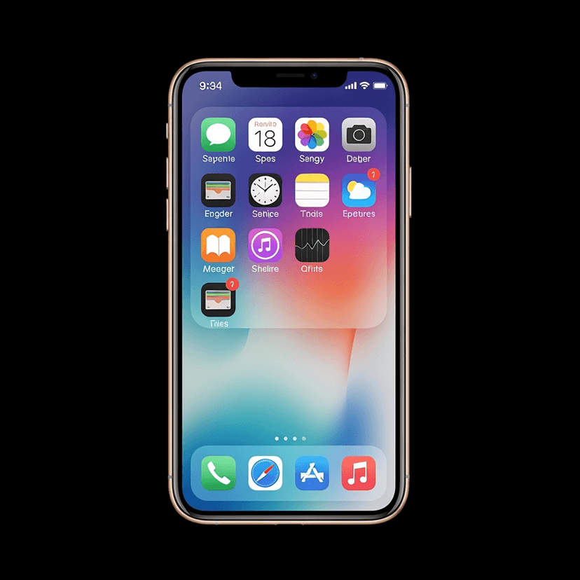 Apple iOS with a glassy feel