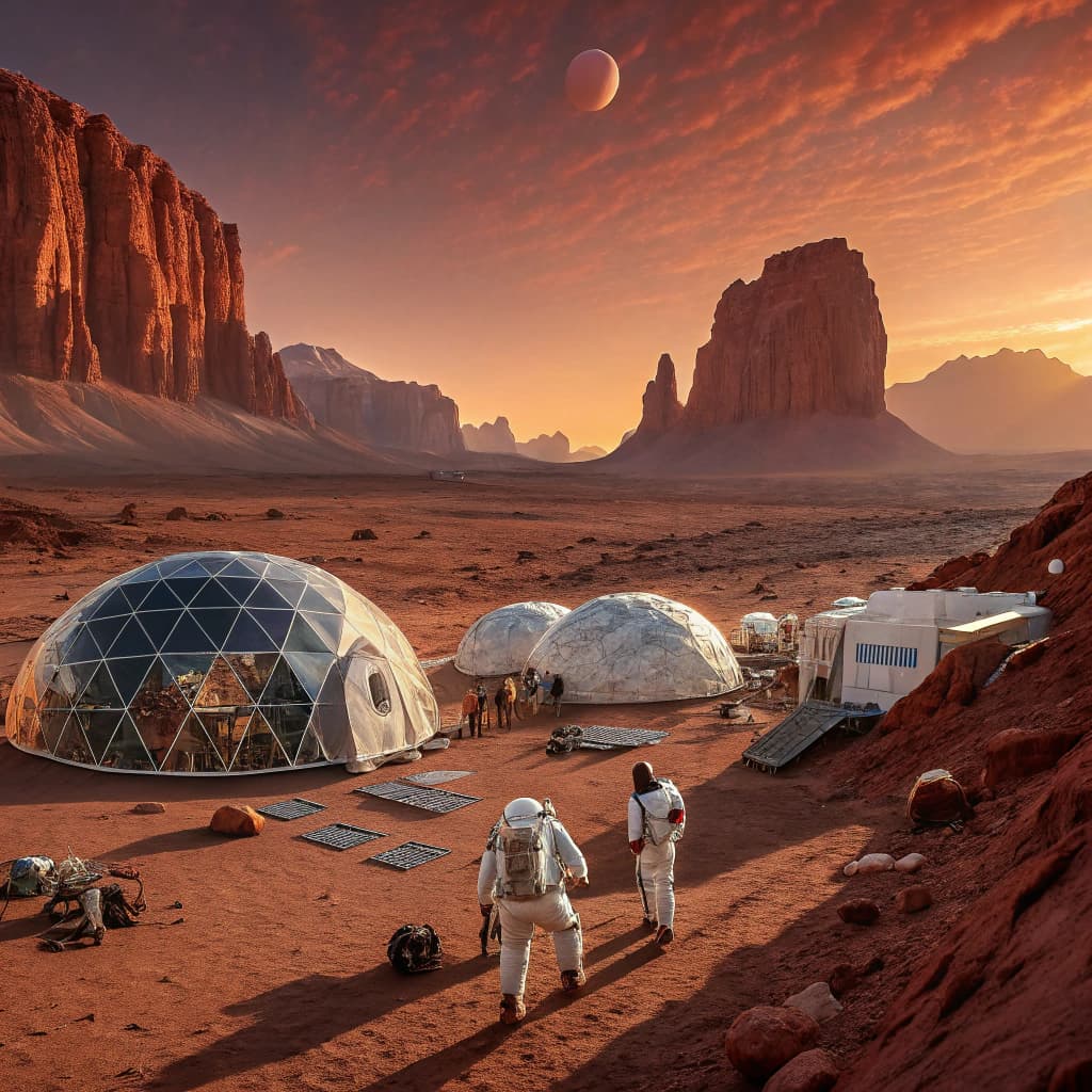Humanities first Mars colony
