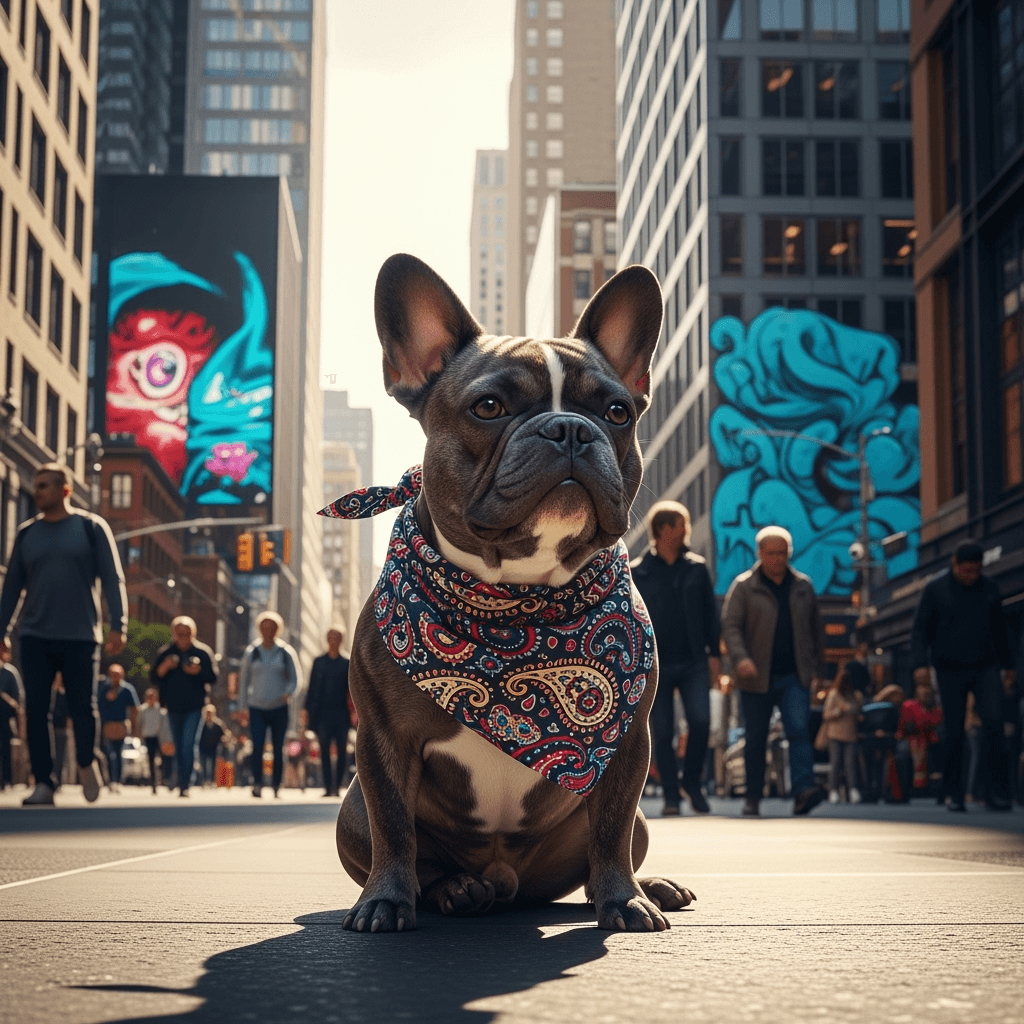 French Bulldog in Urban Setting