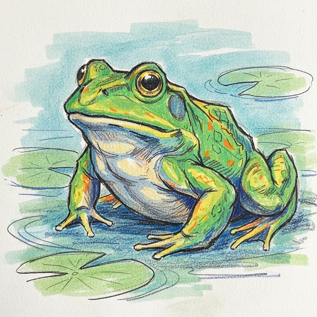 A bullfrog - image by Instastock