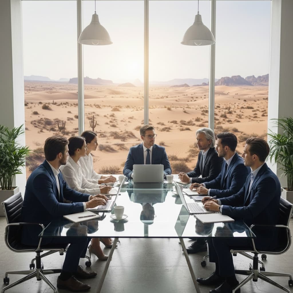 Please edit the image by making the background a desert - image by Instastock