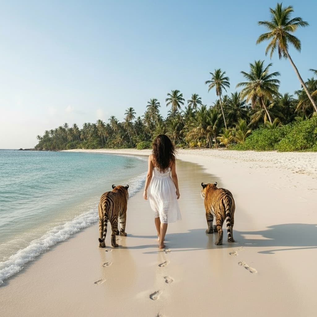 Place another tiger on the other side - image by Instastock