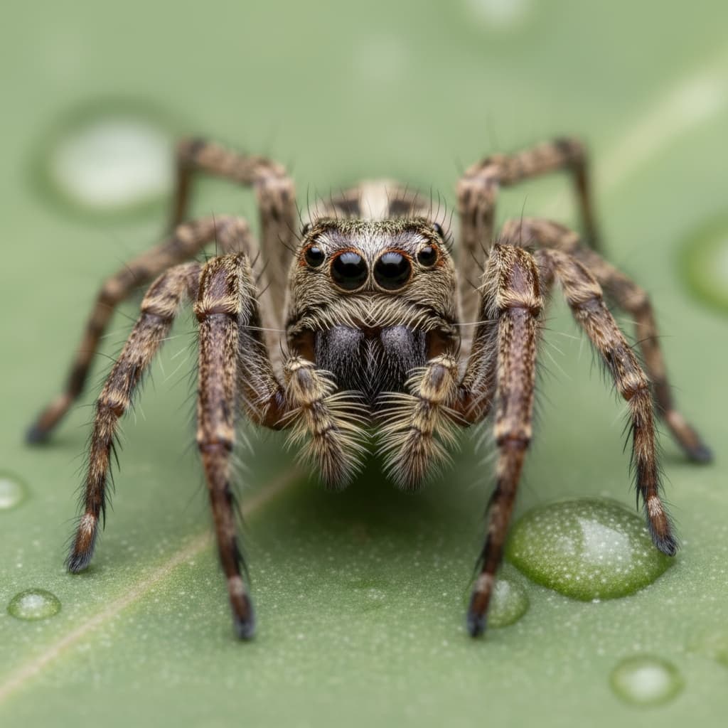 Super detailed photo of a giant house spider - image by Instastock