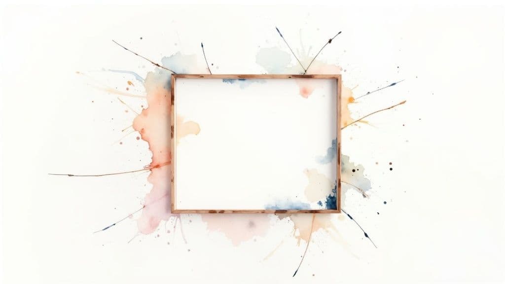 A dreamy, subtly animated image of a fantasy landscape with moving clouds and shimmering water, representing a cinemagraph.