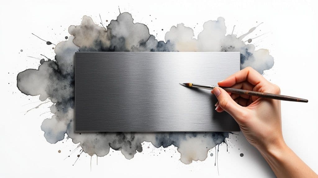 Create a Perfect Brushed Metal Texture From Scratch