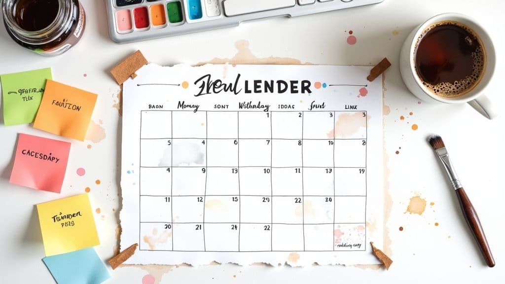 Your Free Social Media Content Calendar Template