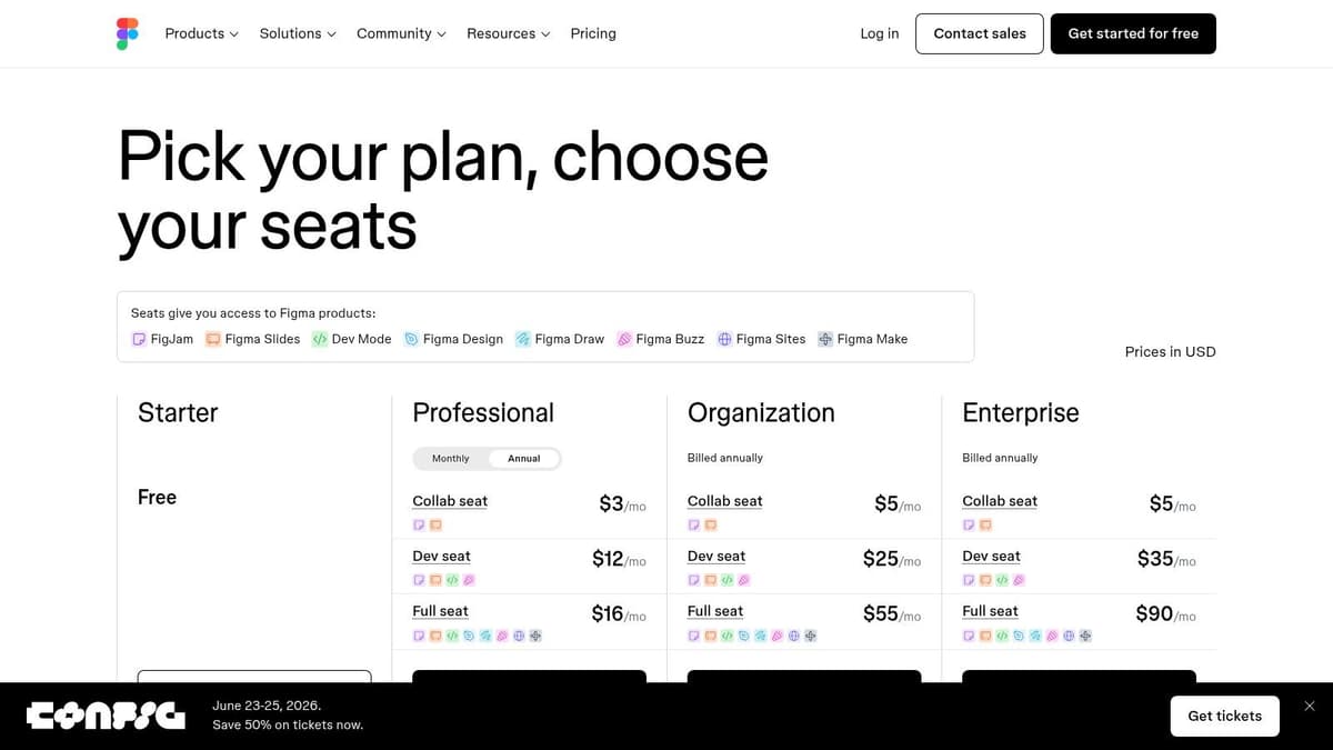 Figma (Figma AI in Design, FigJam, Slides)