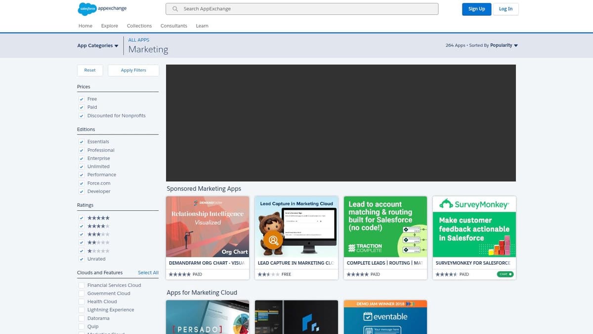 Salesforce AppExchange (Marketing category)