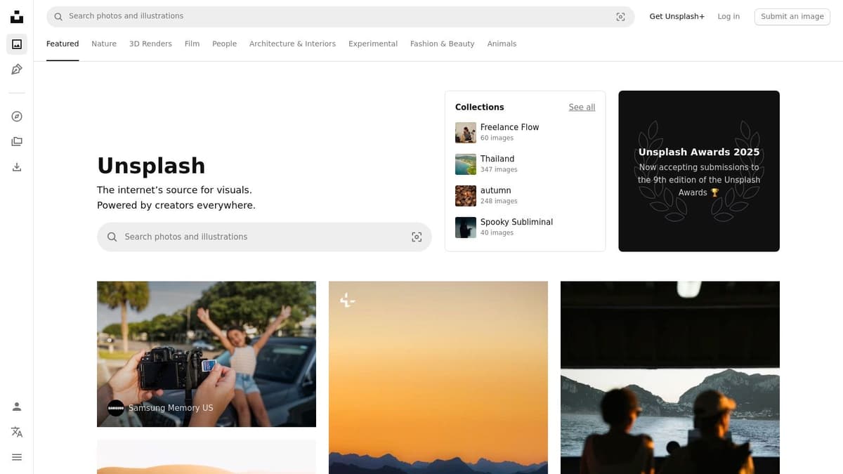 Unsplash (+ Unsplash+)